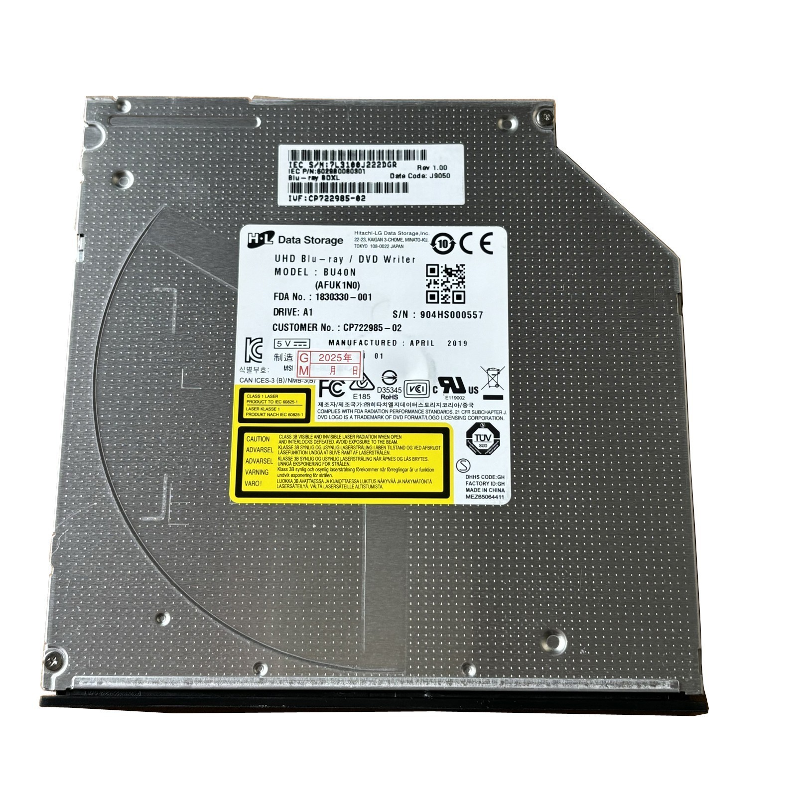 LG BU40N Internal Drive Flashed Unlocked 4K UHD Friendly in External Case