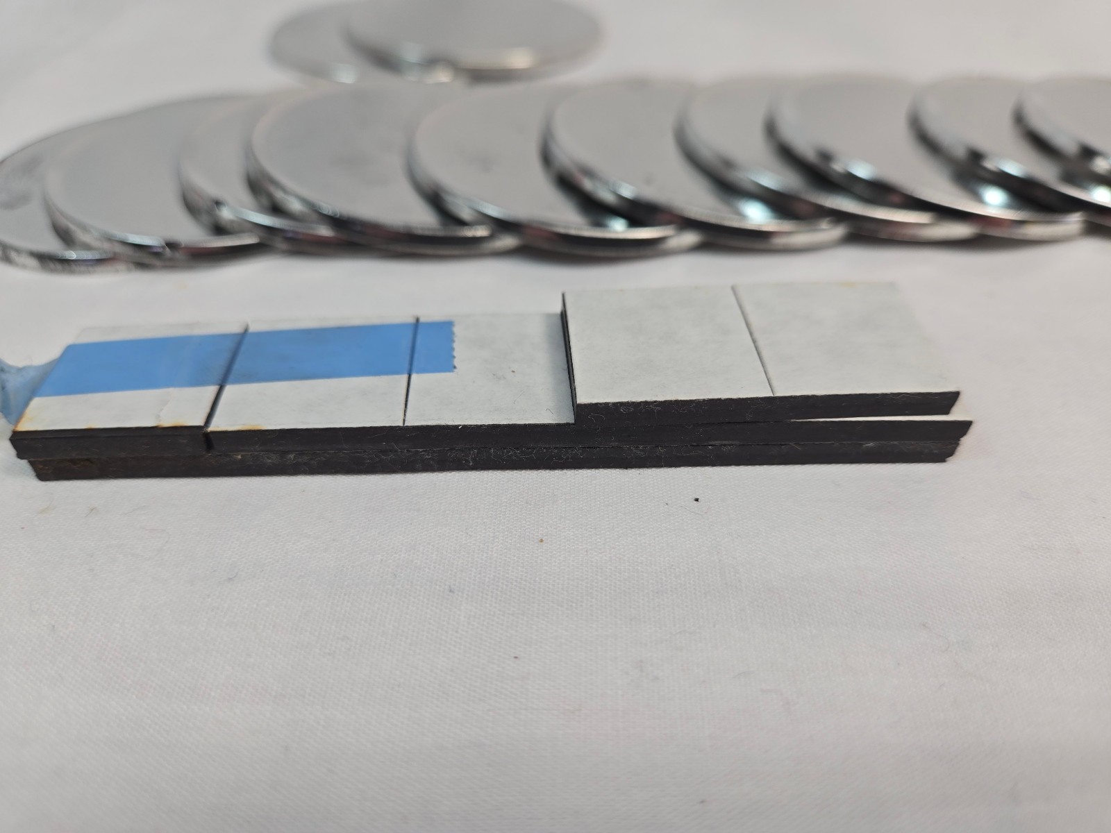 Vtg Badge-A-Minit 50 Magnetic back & 25 mirror-back Badge parts plus-NIP