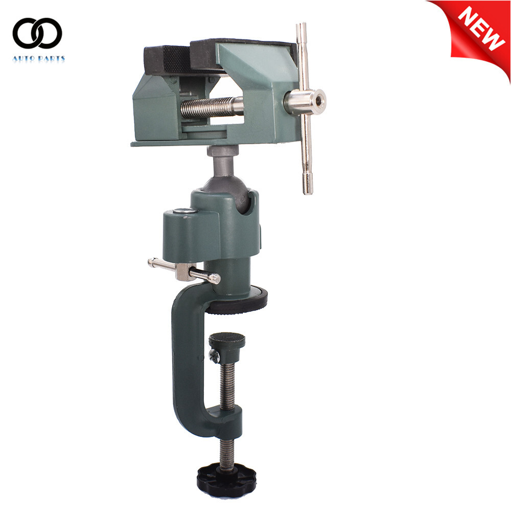Universal Table Vise For Holding Small Parts 3" Aluminum Swivel 360° Rotating US