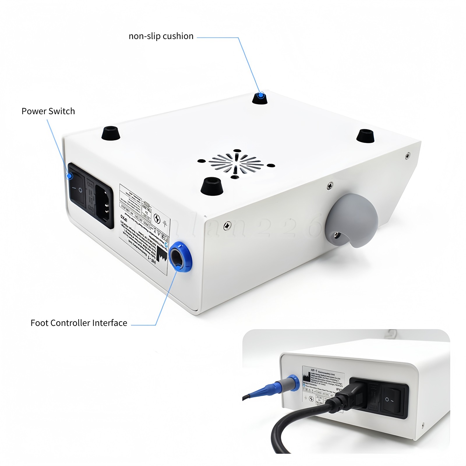 Dental Electro Electrosurgery Unit Machine High Frequency Electric 10pcs Knife