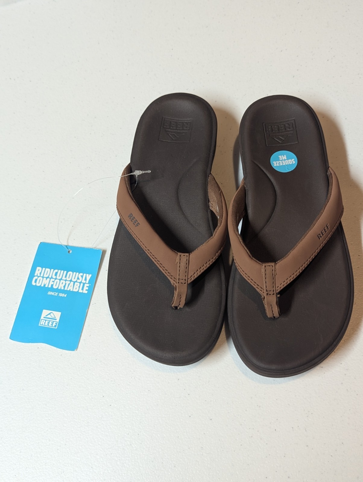 Reef Cushion Cloud Women's Size 8 Flip Flops Thong Sandals Espresso New NWT