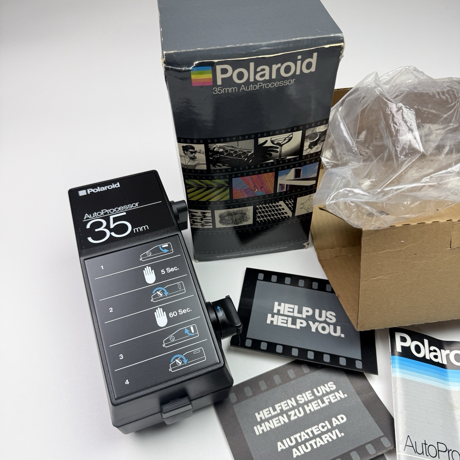 Polaroid 35mm AutoProcessor for Developing Instant 35mm Film W/ Box, Manual