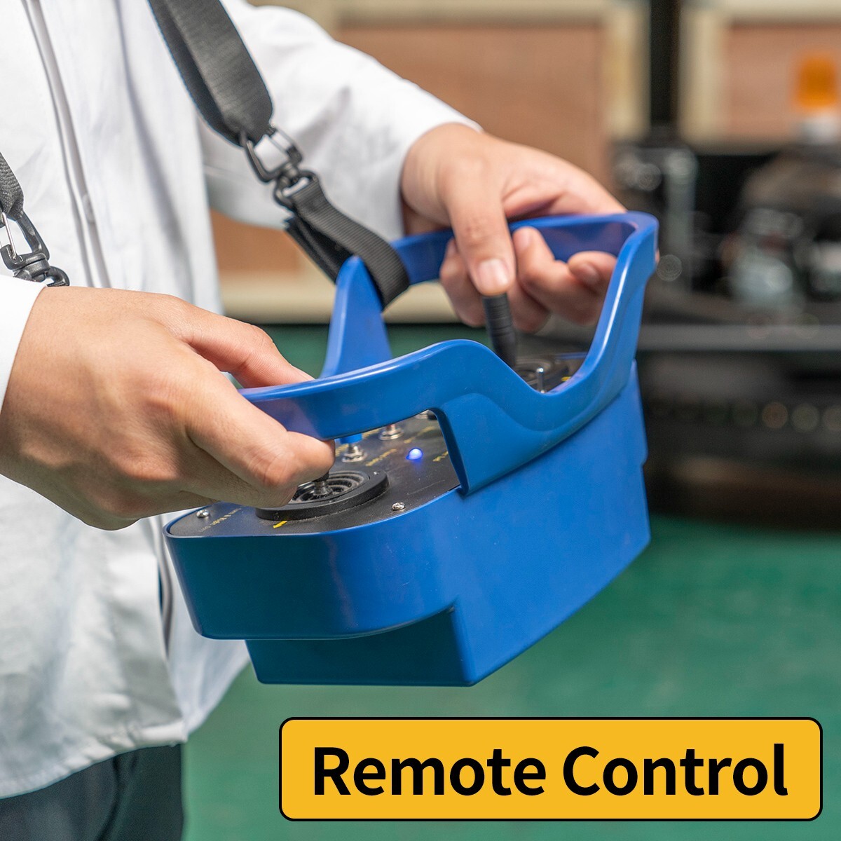 Multi-terrain 27HP Gasoline Remote Control Lawn Mower With 35.5in Cutting Width