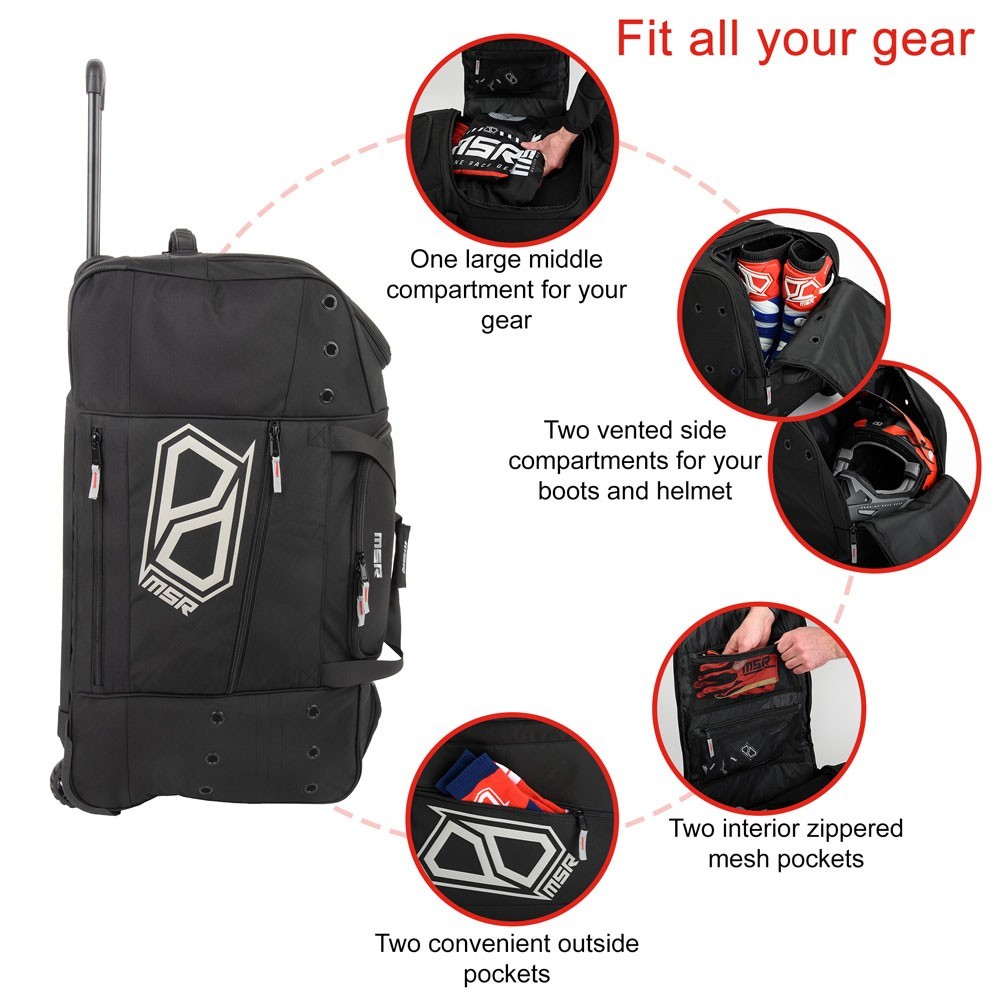 MSR® Navigator Rolling Gear Bag for Motocross / Snowmobile / Sport Equipment
