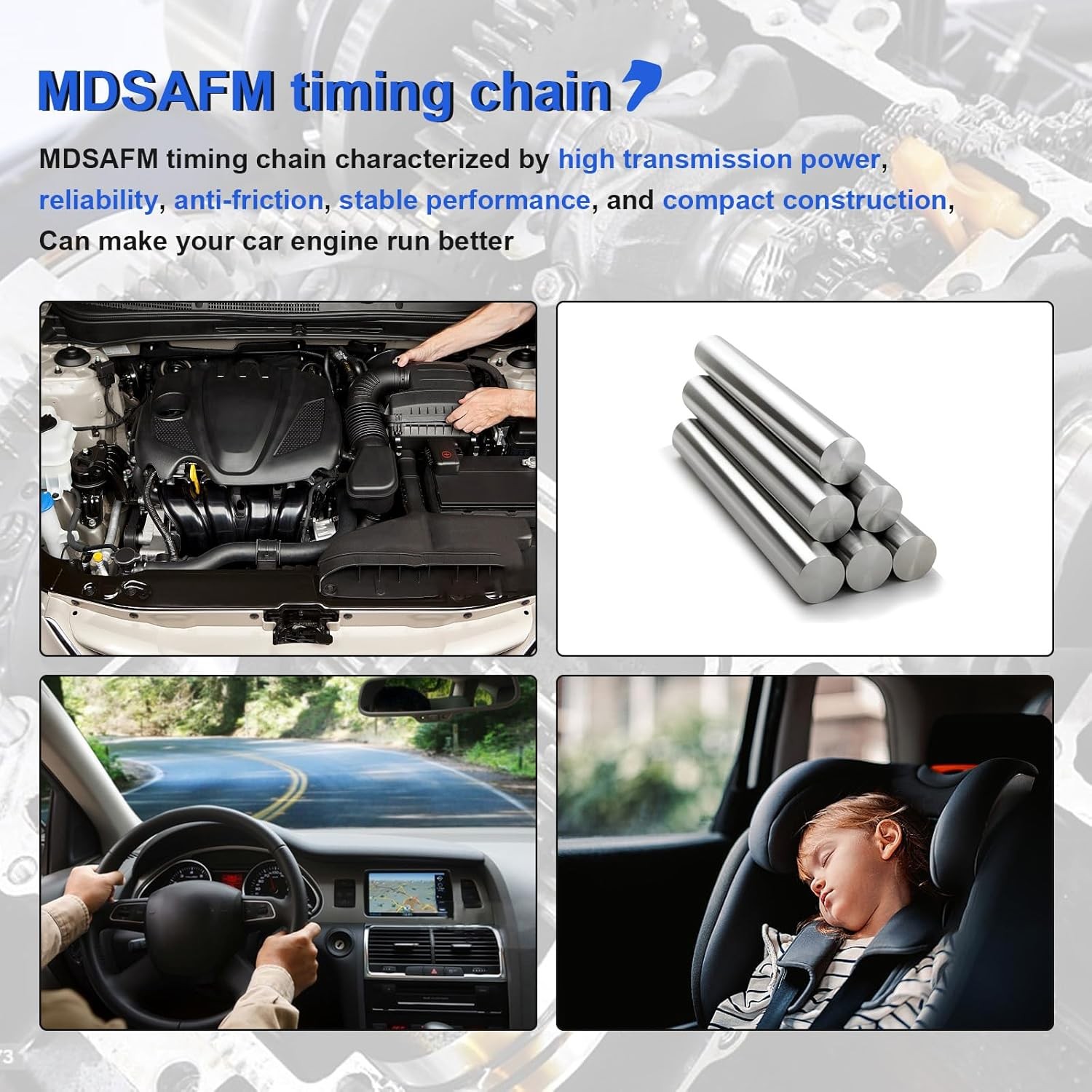 For 08-12 Honda Accord 2.4L Engine Timing Chain Kit Water Pump VVT Sprocket Gear