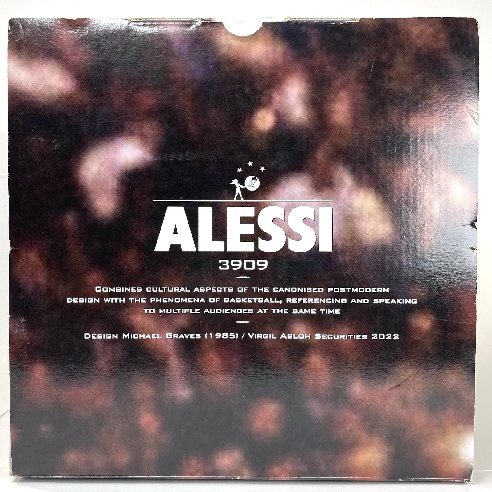 Alessi 3909 Kettle Virgil Abloh Limited Edition Purple Handle Michael Graves NIB