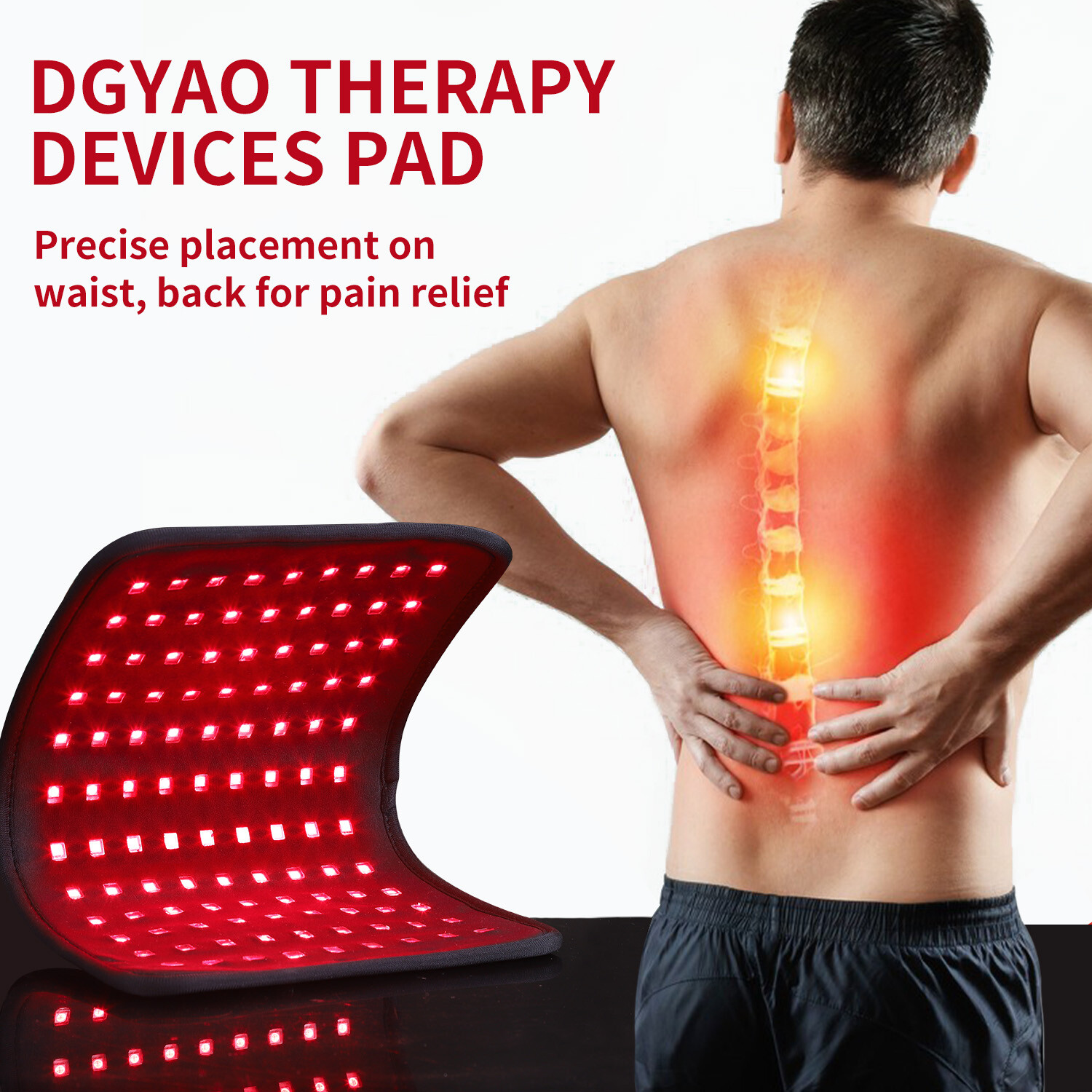 880nm Infrared Red Light Therapy Device Wrap Belt For Back Arthritis Pain Relief
