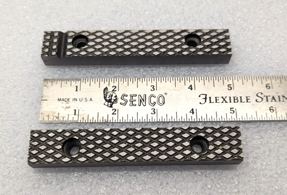 JET 5" Bench Vise Jaw Inserts D45-41 Serrated Replacement Set 11105S41 Screws