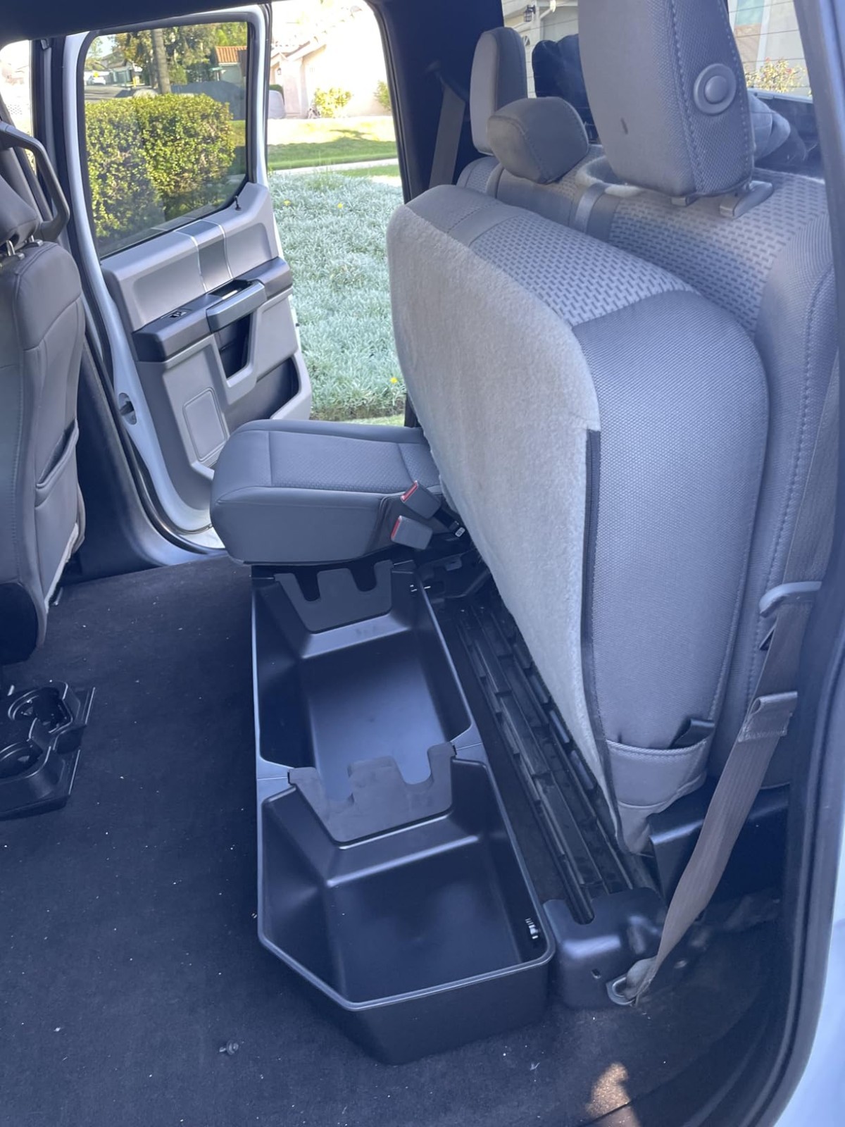 Rear Underseat Storage Fits For Ford 2017-2025 F150 F250 F350 F450 Crew Cab