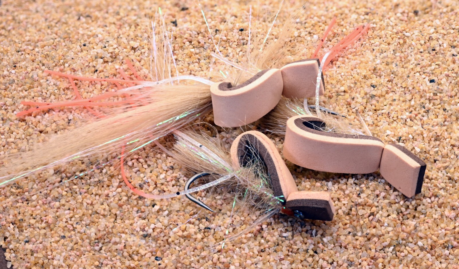 Gurgler Top Water Fly - Floating Shrimp Pattern - Choose Color - Mustad Hook #2