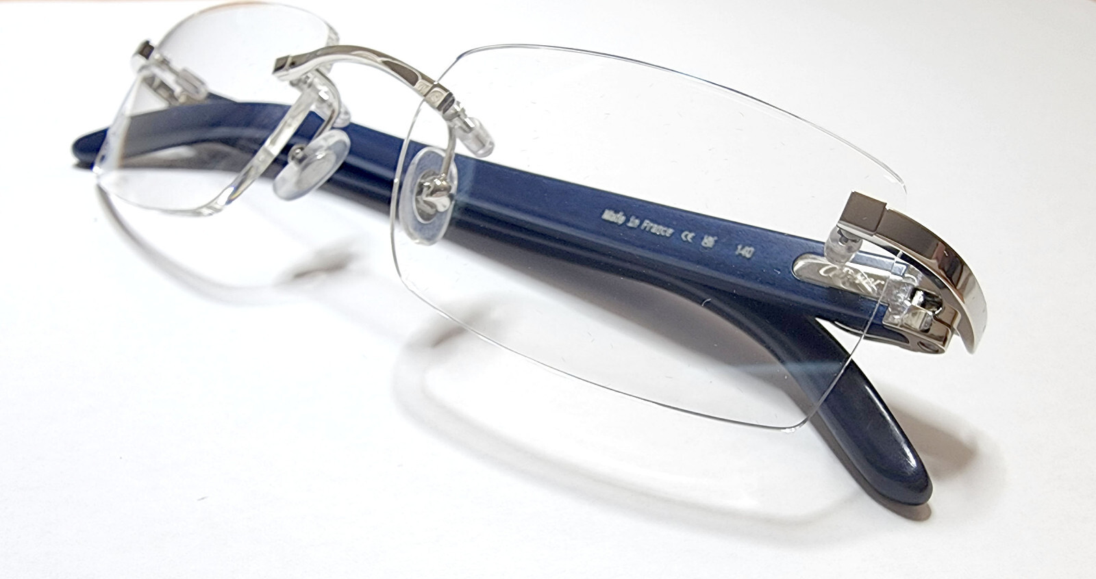 NEW! Cartier Square Screws & Caps - Big Size - Gold/Silver - 1 Pair/2 pices