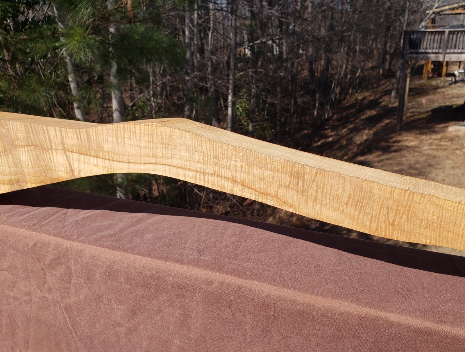 🔥 EXTRA CURLY TIGER MAPLE FULLSTOCK BLANK SLAB MUZZLELOADER LONGRIFLE HAWKEN