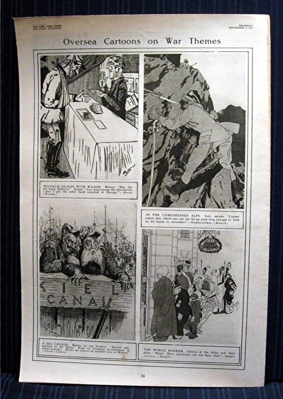 1915 NY Times 09-02 Mid Week War Pictorial WWI Magazine