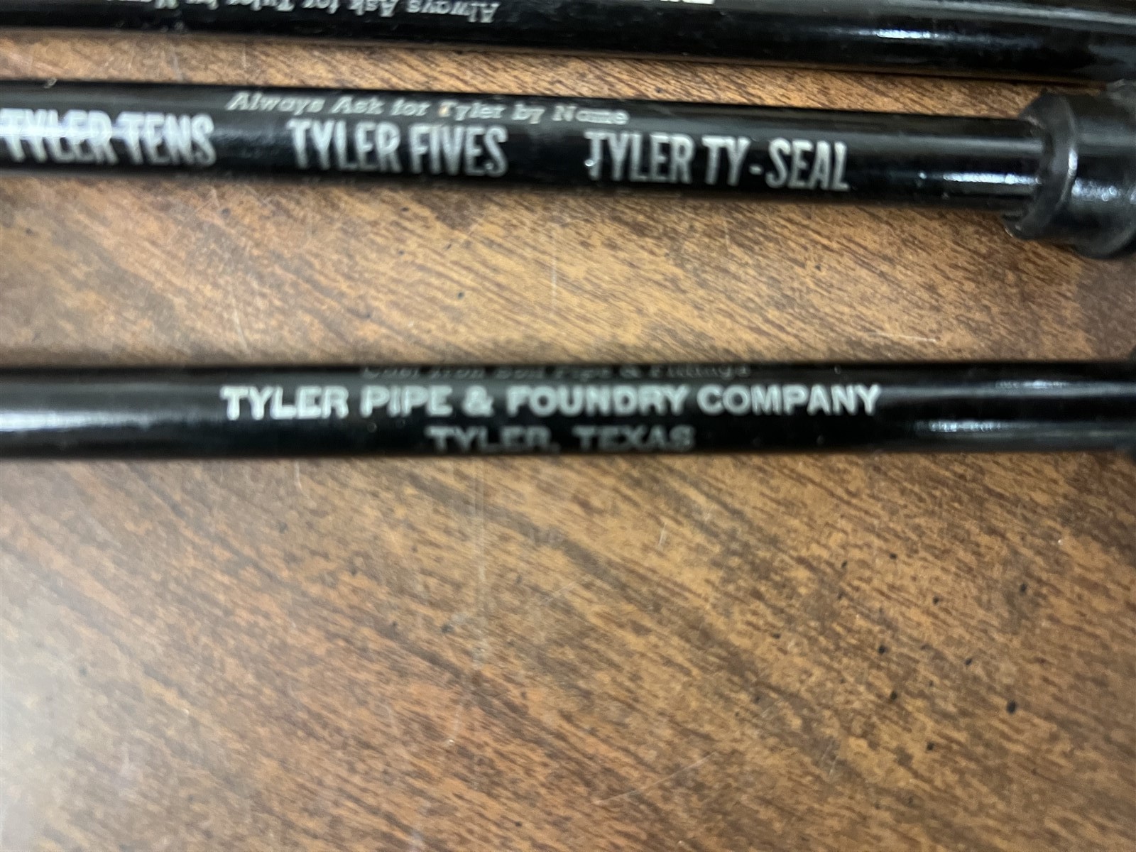 3 Tyler Pipe & Foundry Co. Advertising Pencils Tyler Texas