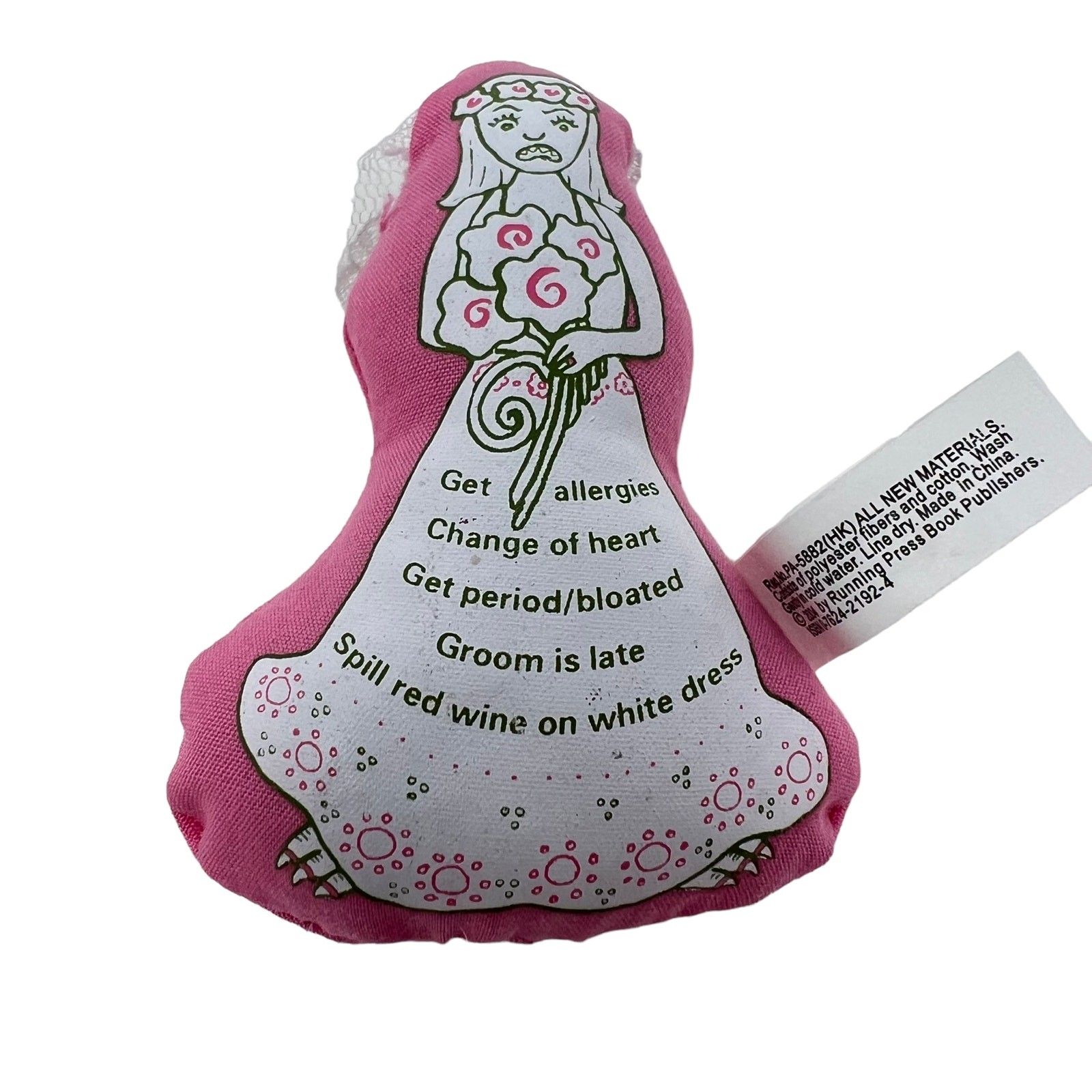 Mini Bridezilla voodoo Doll with Veil Pin Instructions and 32 Page Book