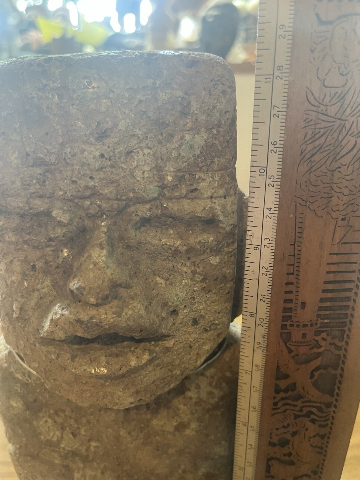 Massive Olmec 11” Stone Figure PreColumbian Ancient Artifact Teotihuacan Mayan