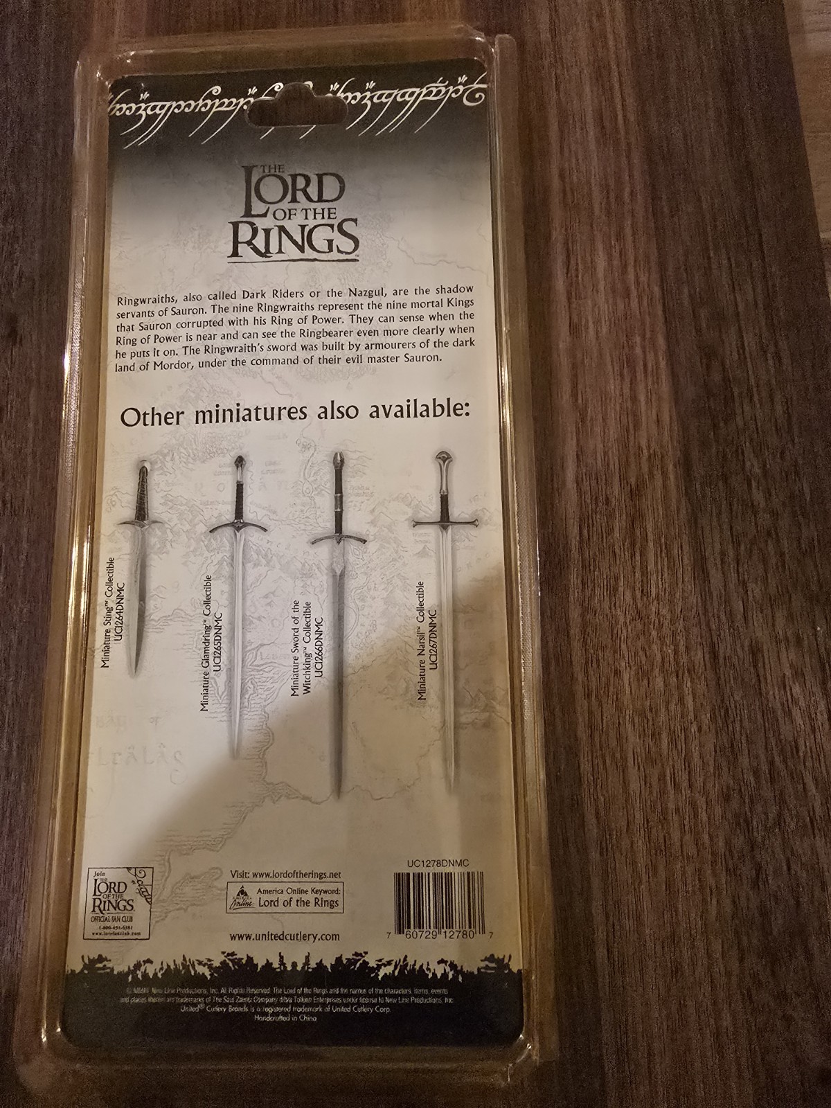 Rare UC1278DNMC United Cutlery The Lord of the Rings Ringwraith 1/5 Replica