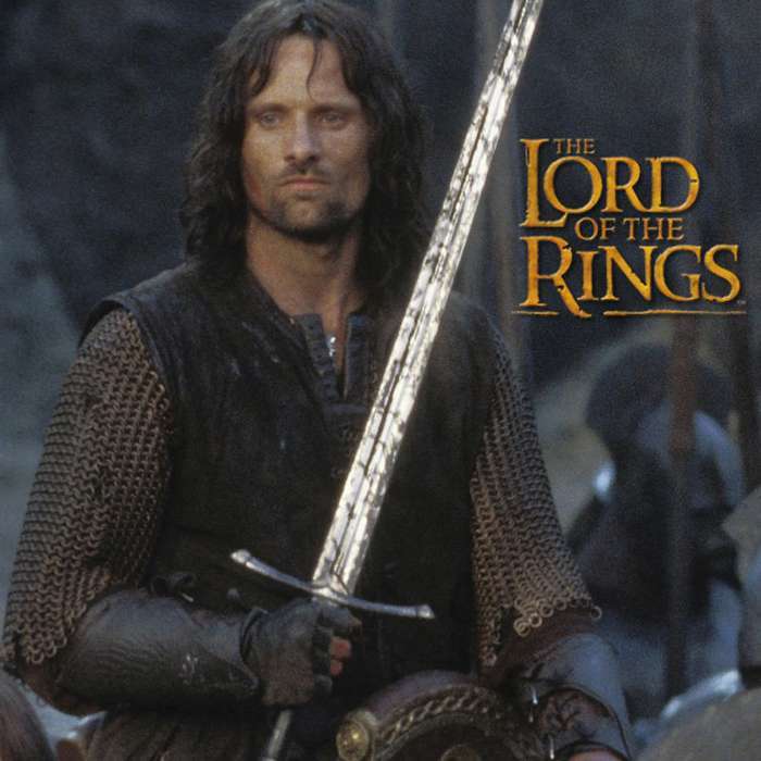 LOTR Lord of the Rings Strider Aragorn Sword, 47-Inch New