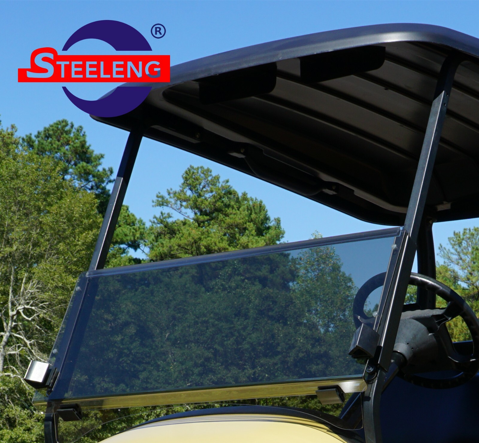 Foldable Tinted Windshield for Club Car Precedent/Onward Golf Cart