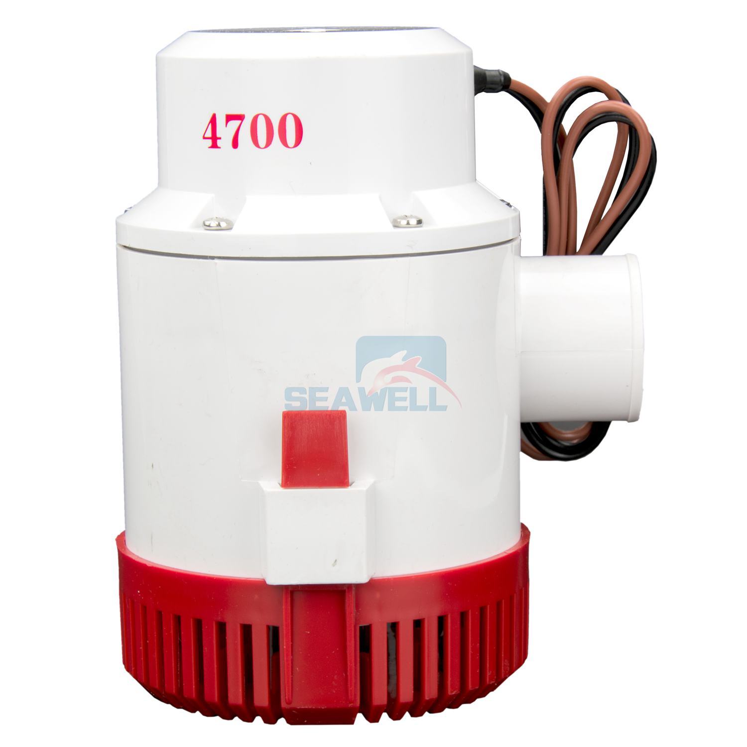 4700GPH Bilge Pump Boat Marine Submersible Water Pump DC 12V Pump 2 Inch Hose