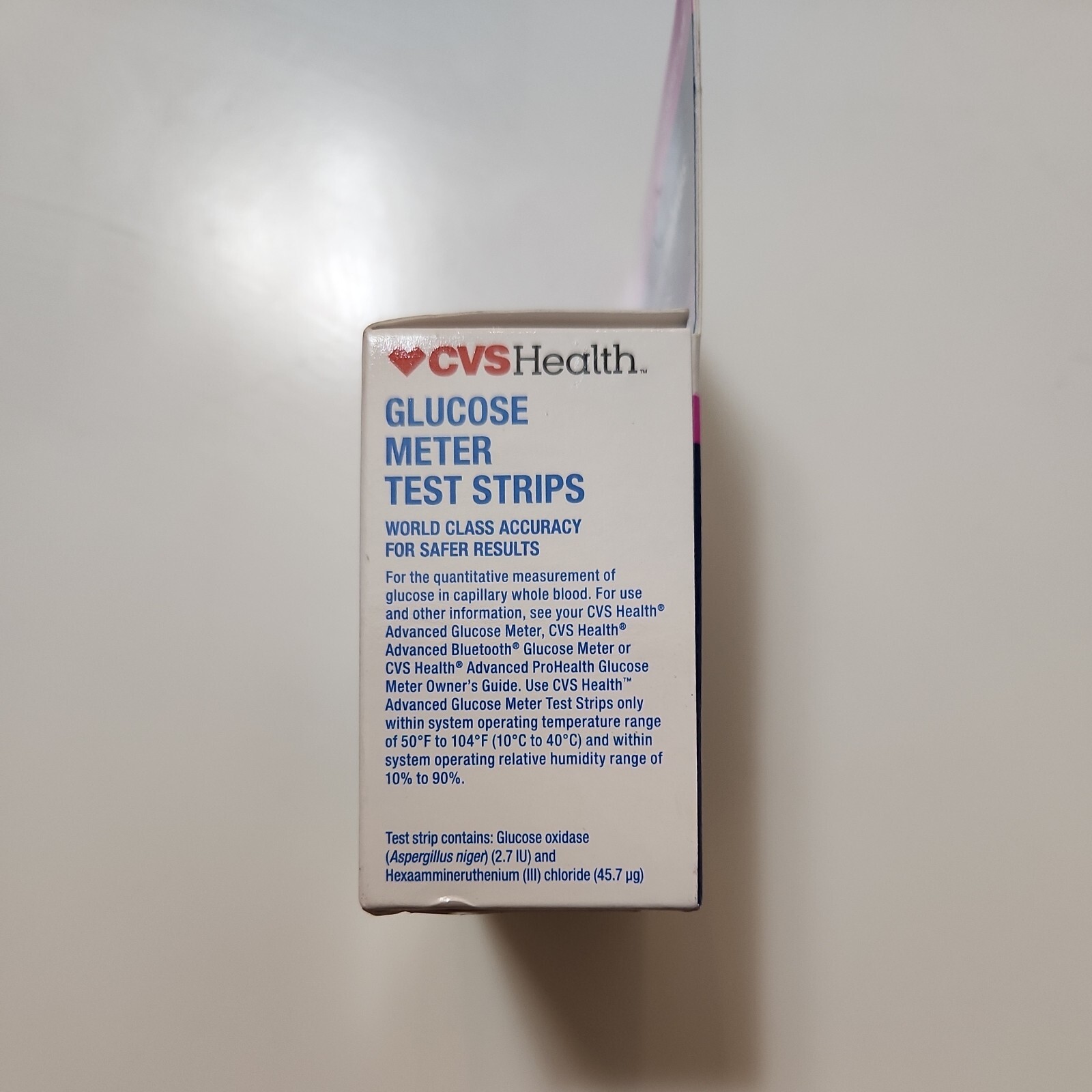 CVS Health Advanced Glucose Meter Test Strips 100 Exp 2024+