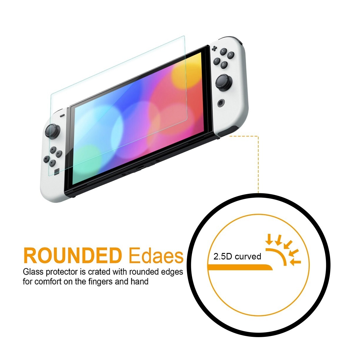 3X Supershieldz Tempered Glass Screen Protector for Nintendo Switch OLED (2021)