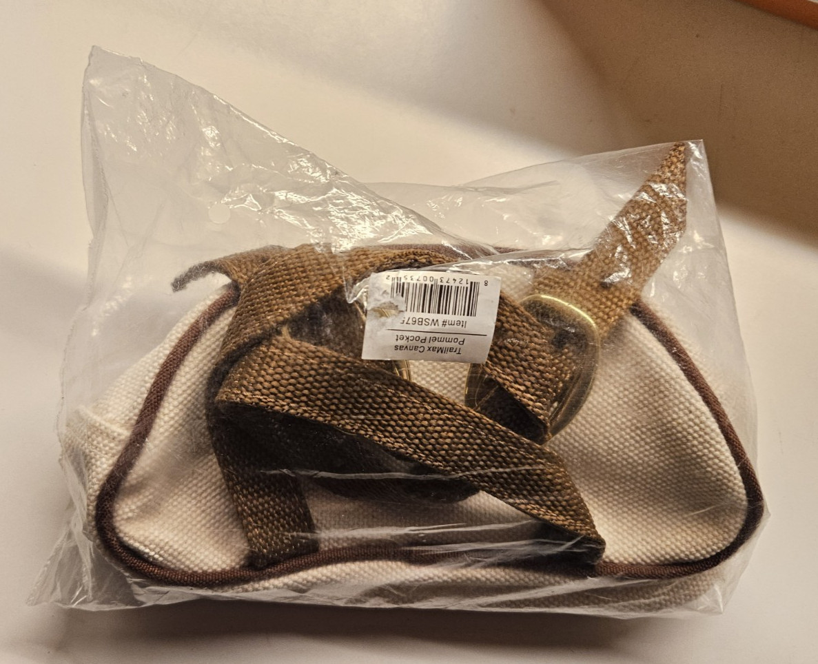 Outfitter Supplies TrailMax Canvas Pommel Pocket - Beige (Loose String on Tag)