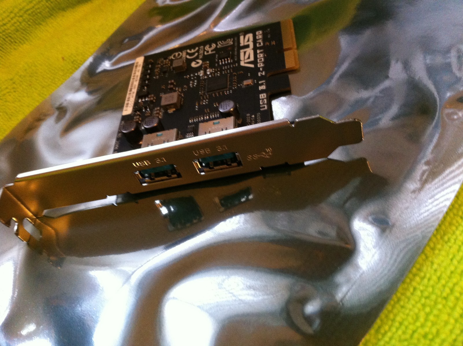 Asus 2 Port USB 3.1 Card PCI Express FOR X99 DELUXE II Z170 DELUXE , ORIGINAL