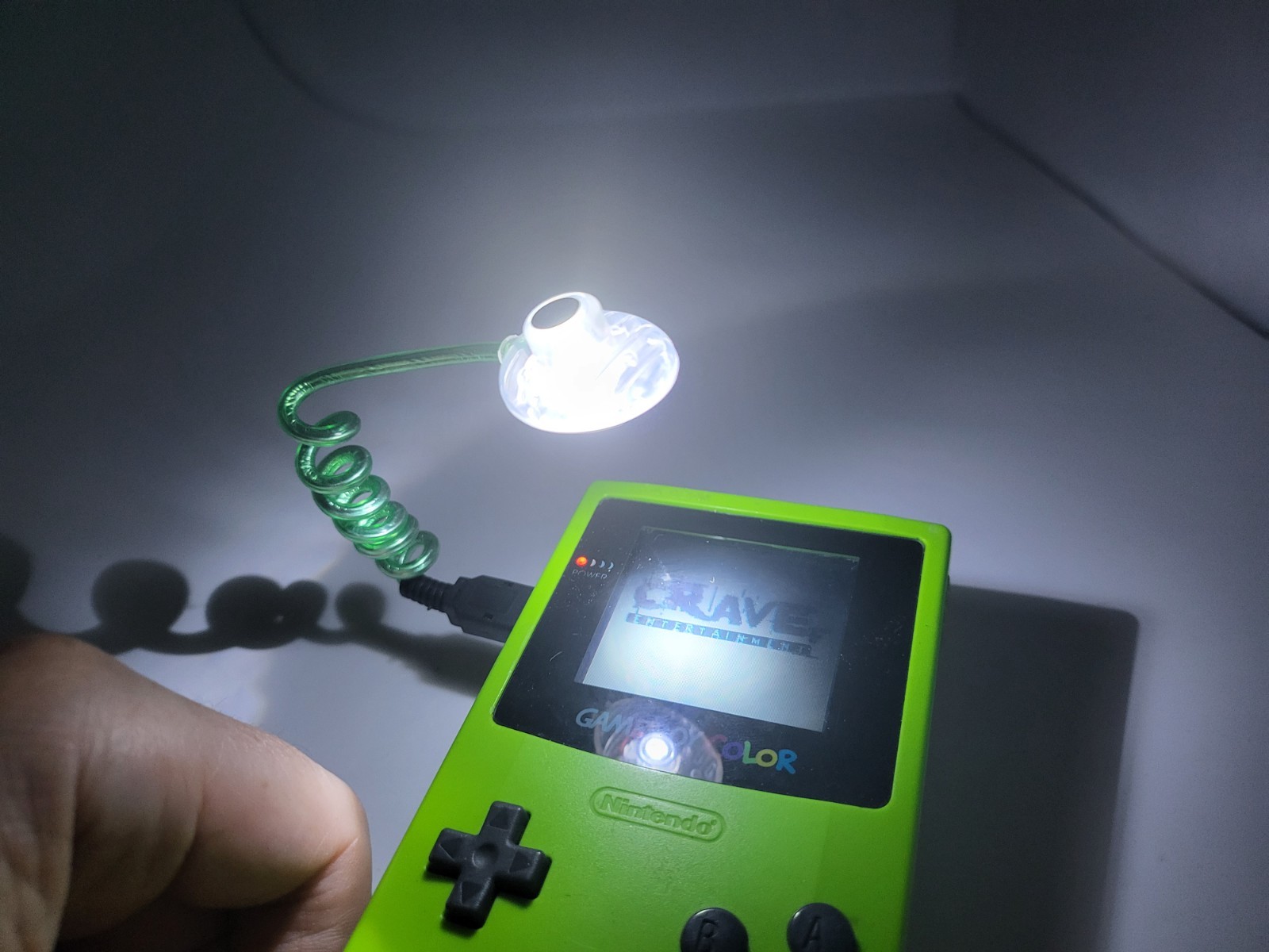 NEW Super Bright LED Worm/Snake Light for Game Boy Color No Batteries Required