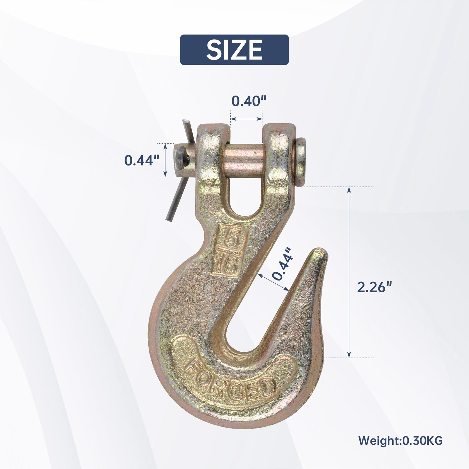 10 Pack G70 5/16" Clevis Grab Hook Tow Chain Hook Flatbed Truck Trailer Tie Down