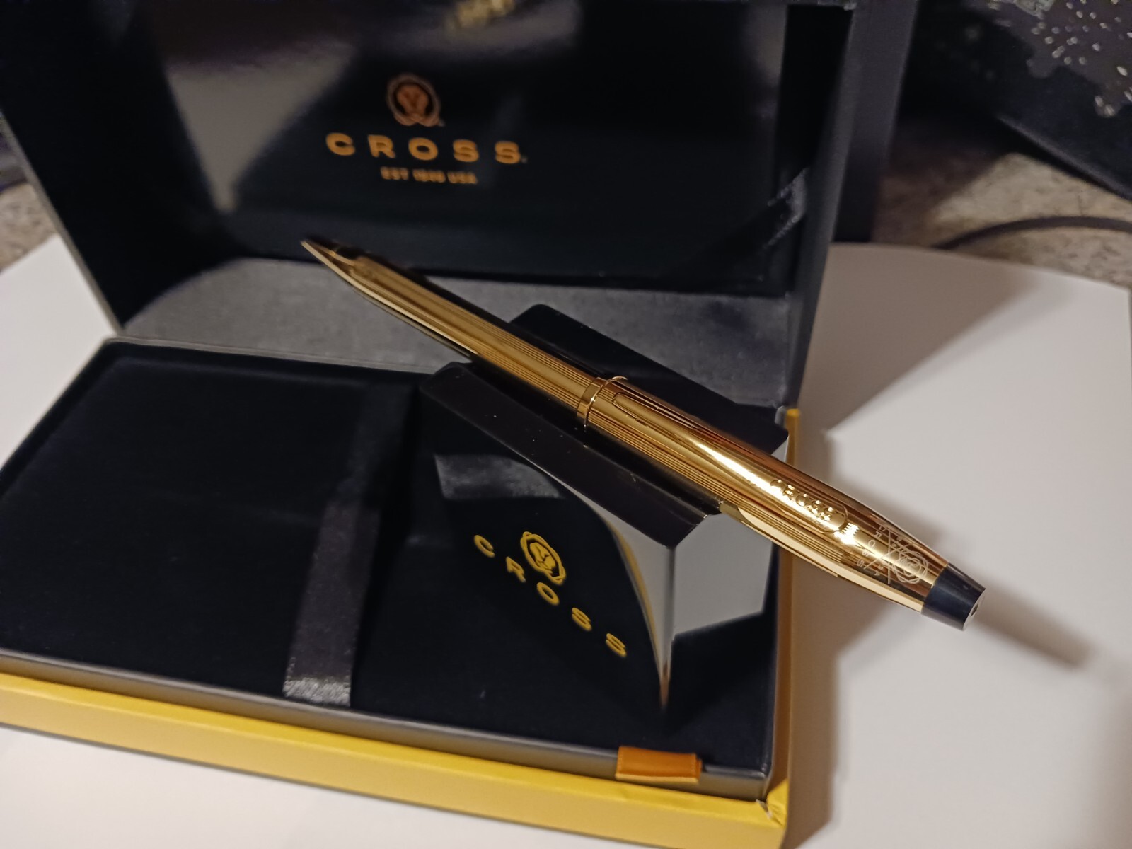 NEW Cross USA Classic Century II 23kt Gold Ballpoint Pen $300 CHRISTMAS GIFT