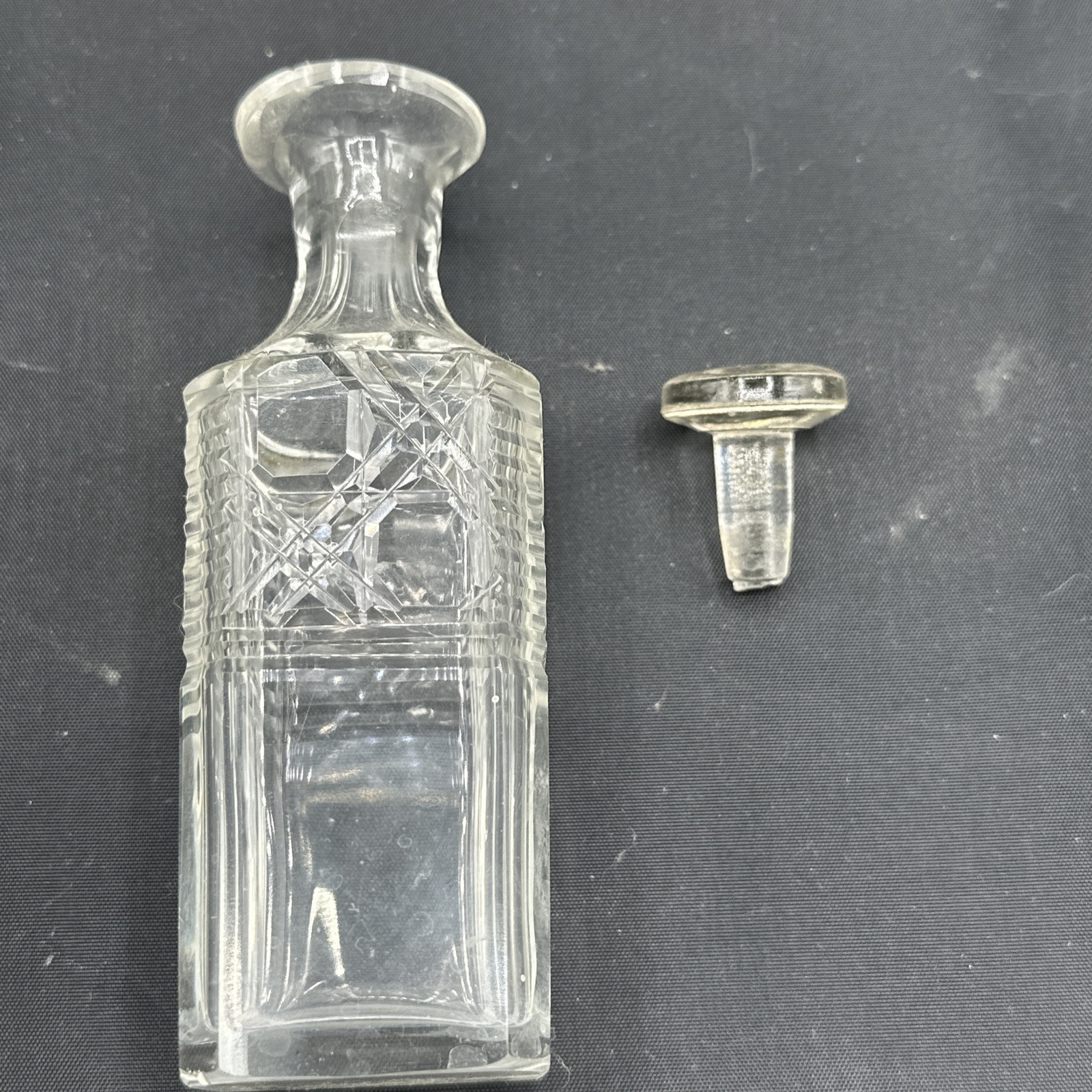 Footed 19th century silverplated cruet (maybe) Charles Ellis & Co w/ 3 Bottles