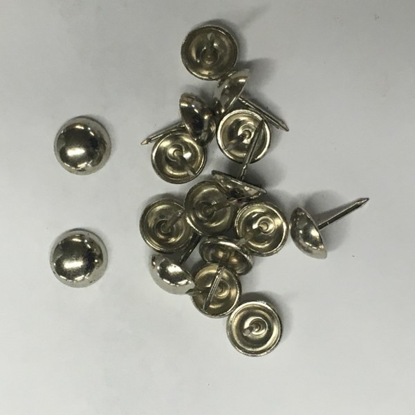7/16" Smooth Nickel Decorative Nail Upholstery Tacks (US104) 100-250-500-1000