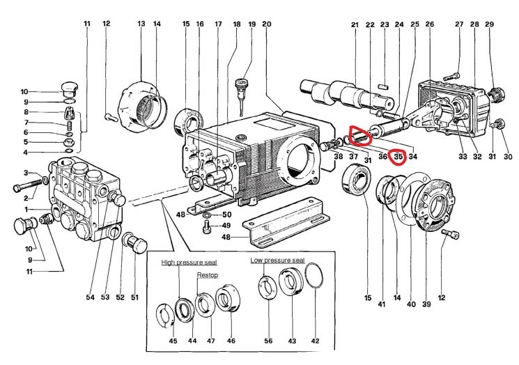 3-pack General Pump 47040409 Replacement CERAMIC PISTON 20mm fits Interpump GP