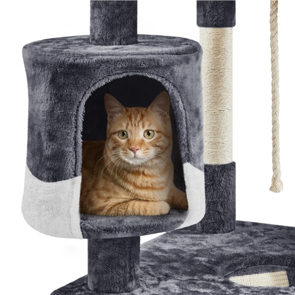 79in Large Cat Tree Tower for Indoor Cats Condo Scratching Post Pet Play House
