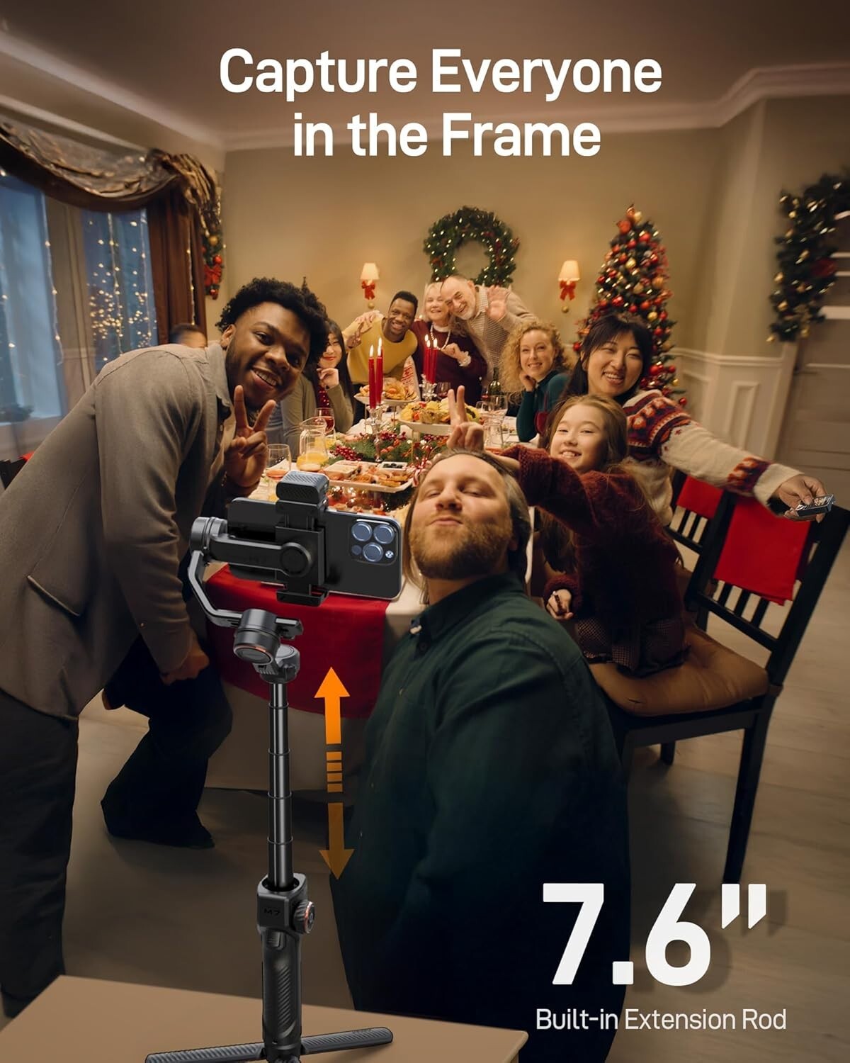 hohem iSteady M7 Gimbal Stabilizer for iPhone Phone Gimbal with AI Tracking