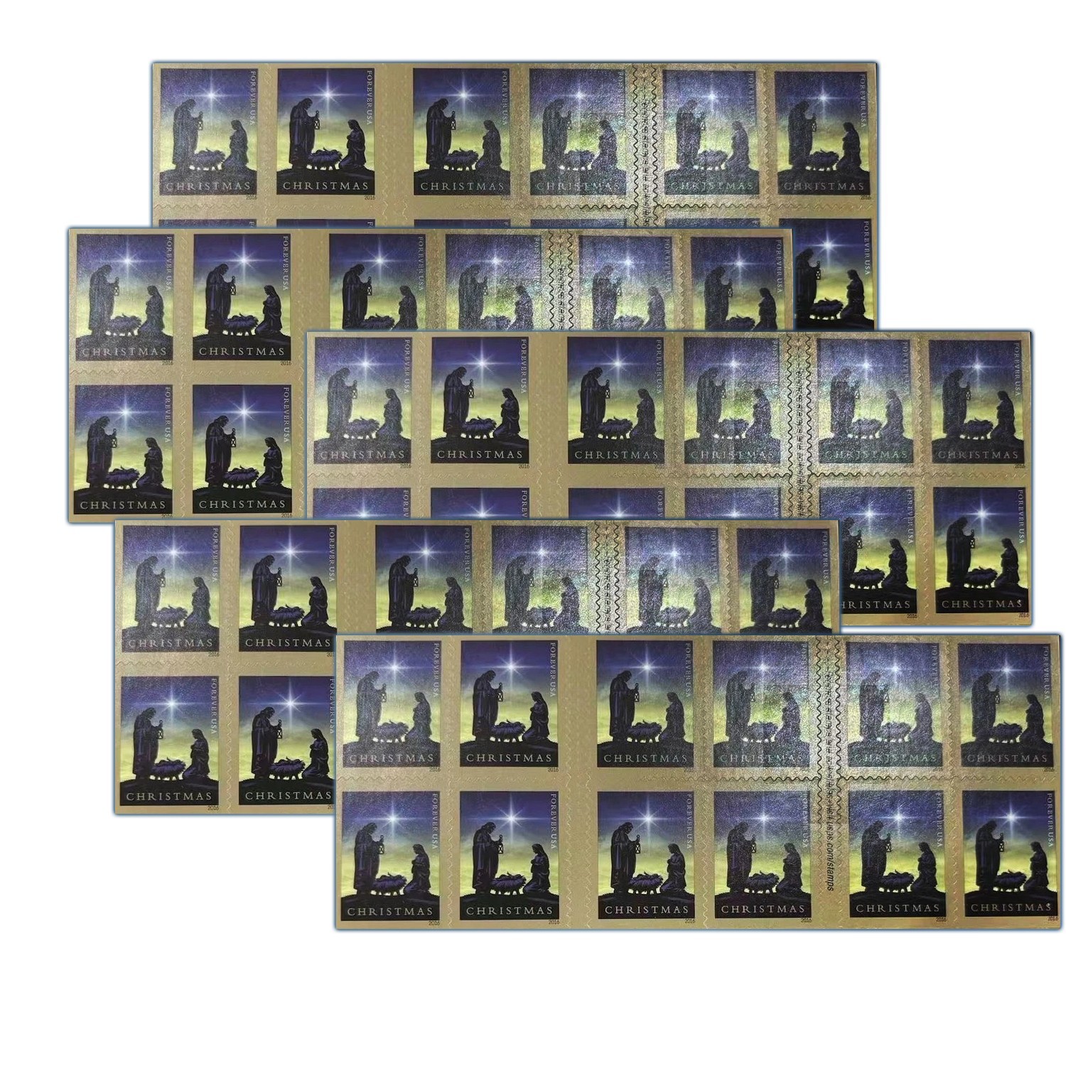 Scott #5144 2016 Nativity Holy Family Forever Stamps - 100 Unused Bulk