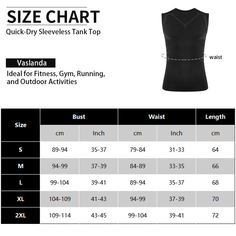 Men Athletic Compression Shirt Workout Shaperluv Tank Top Base Layer Sport Vest