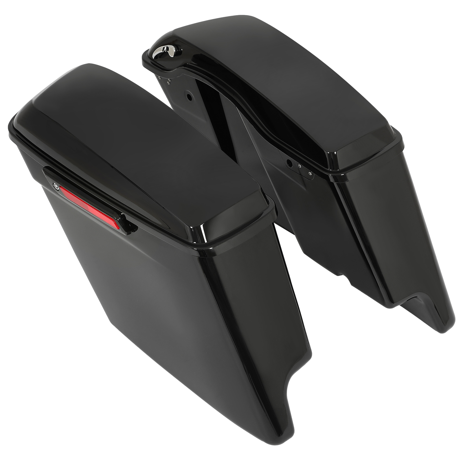 5" Stretched Extended Hard Saddle bags For Harley Road King Street Glide 2014-24