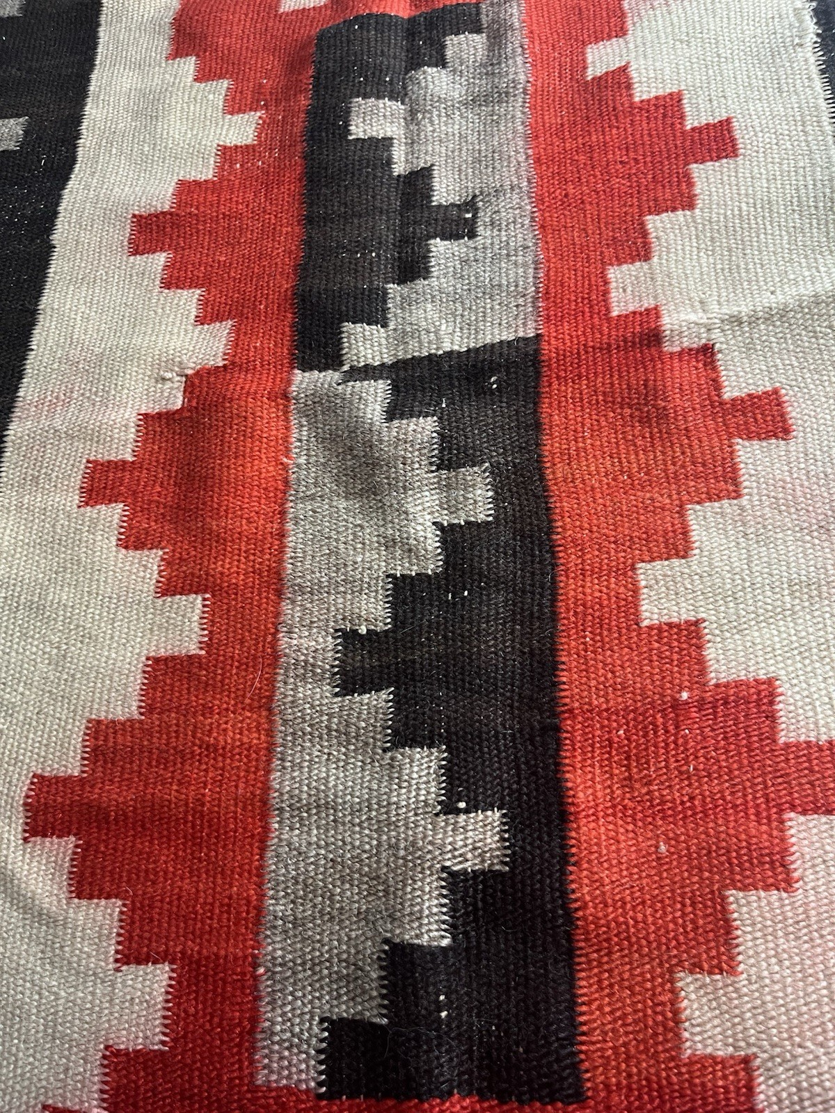 Antique Estate Navajo Ganado Weaving Approximately 72” X 49” Just $399!