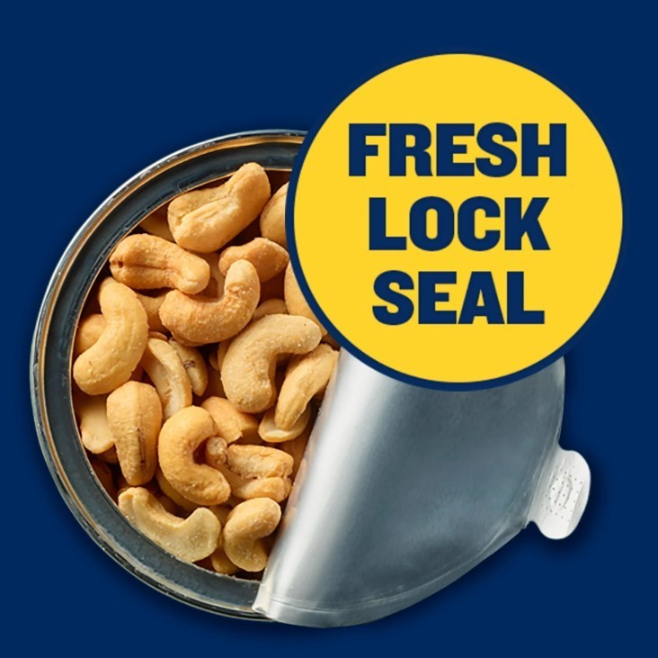 PLANTERS Deluxe Salted Whole Cashews, Party Snacks, Protein 18.25oz (2 PACK)