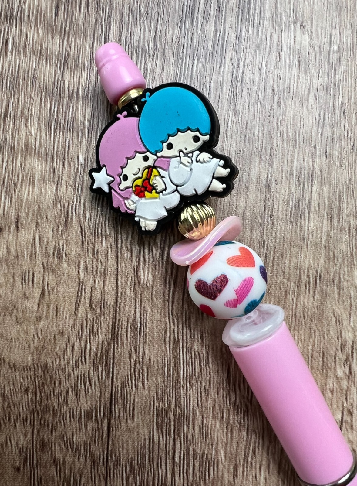 Custom beaded pen. Cute Sanrio characters! gifts, basket filler, journal, teen