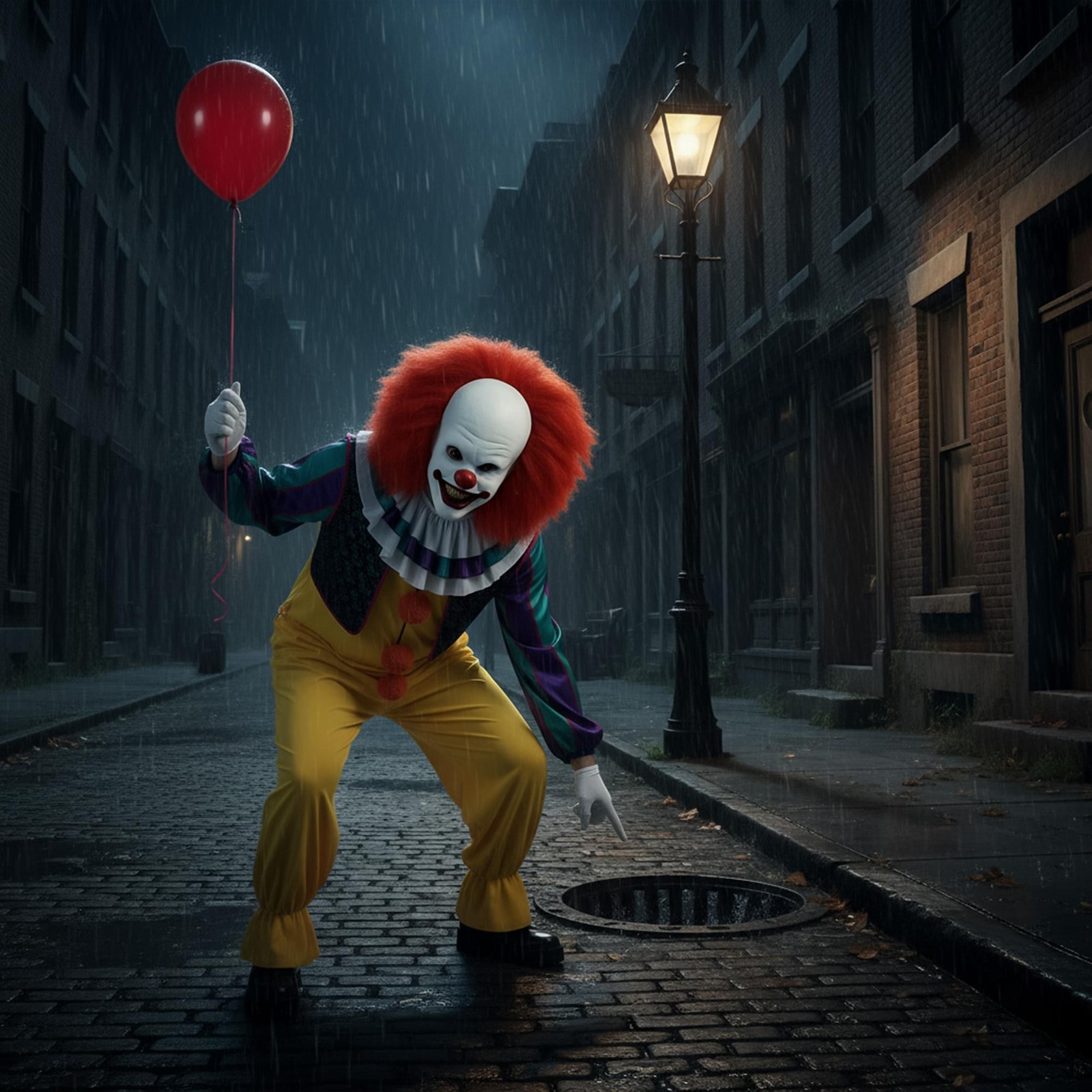 It 1990 Pennywise Mens Adult Costume Large