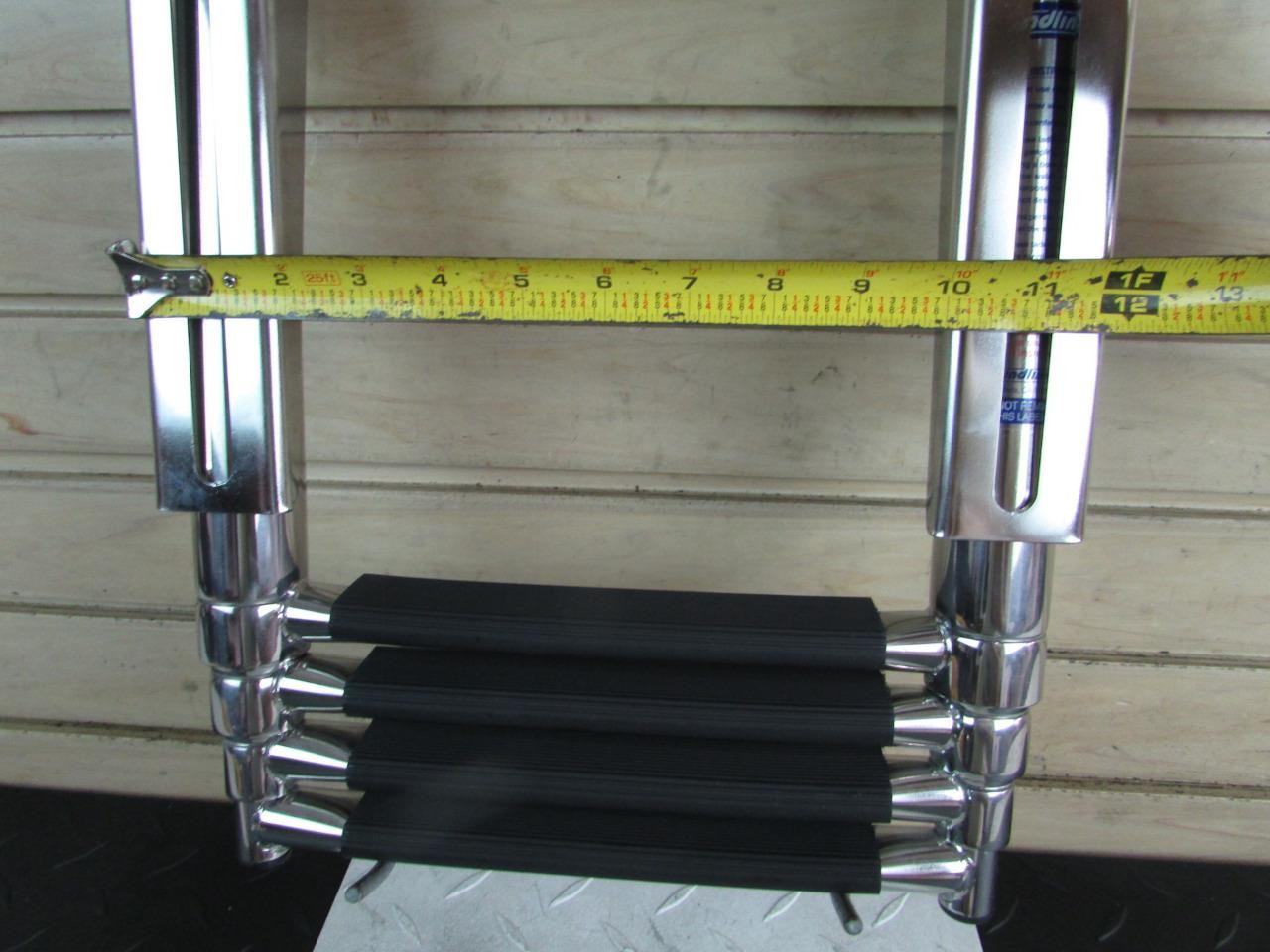 Windline 4 Step Telescopic 45" Marine Boat Ladder TPL-4XPE *New* w/ Hardware