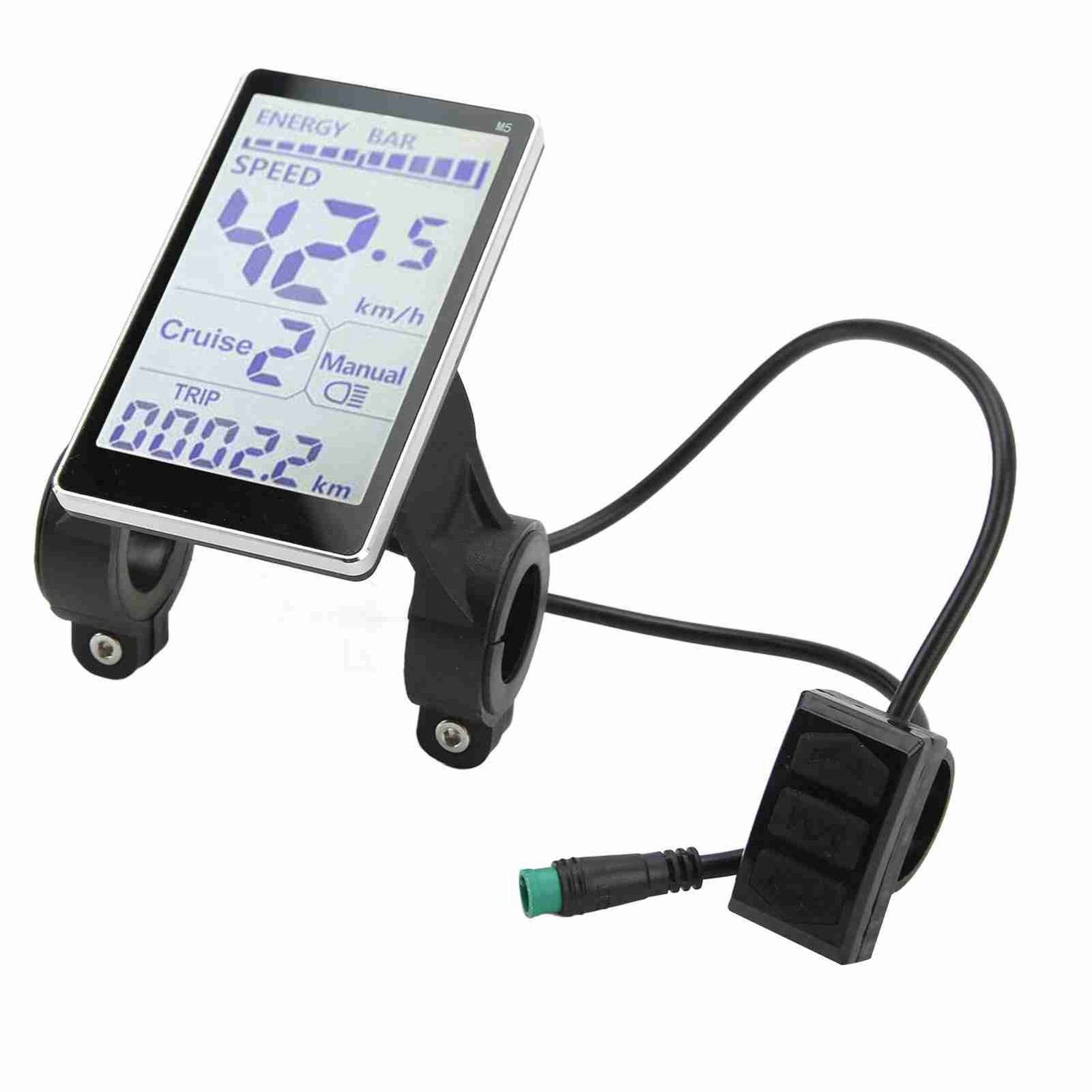 24/36/48/60V E-Bike Speedometer Electric Bike LCD Display Meter Control Panel