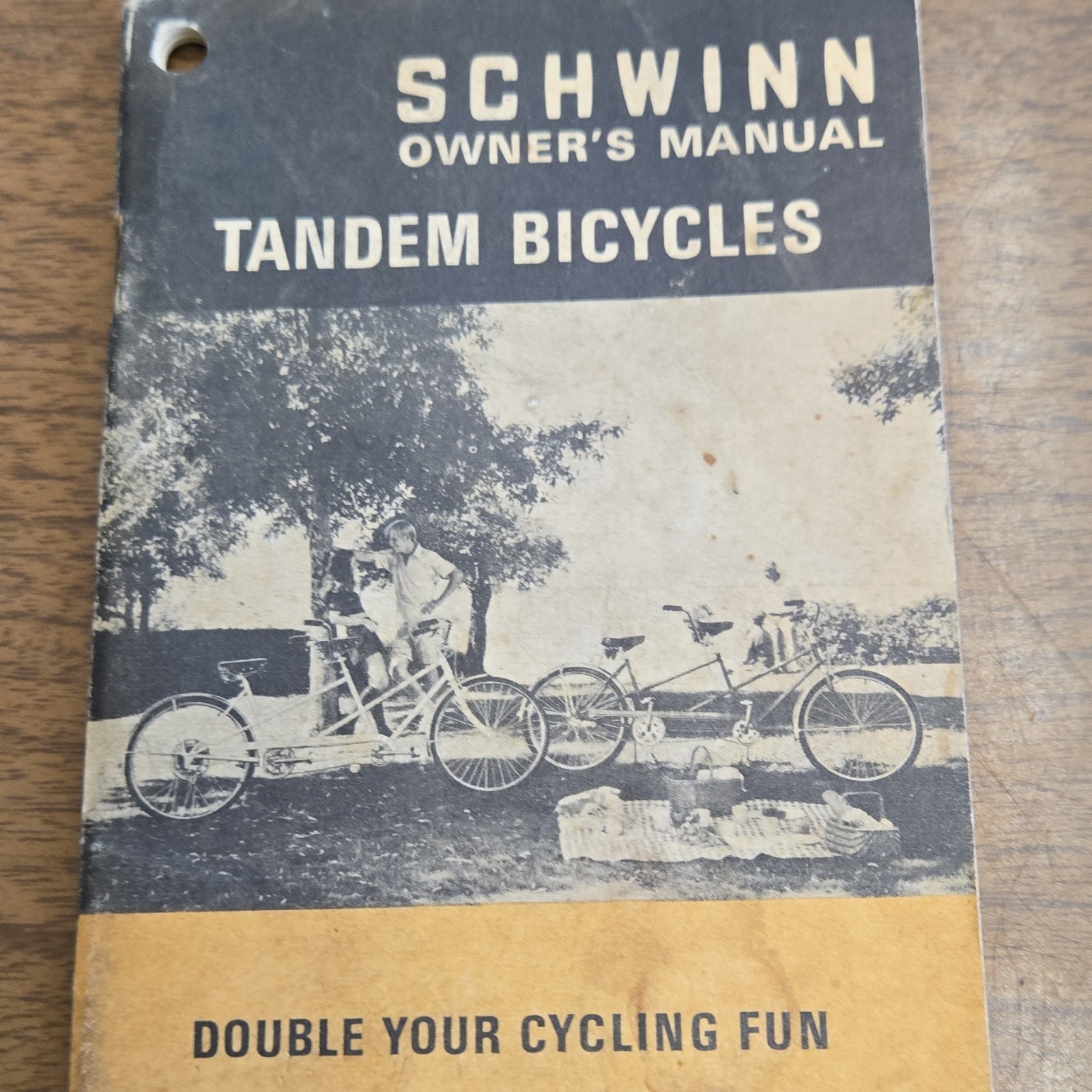 Schwinn Owner's Manual Printed Material for Tandem Bicycles Instruction Guide