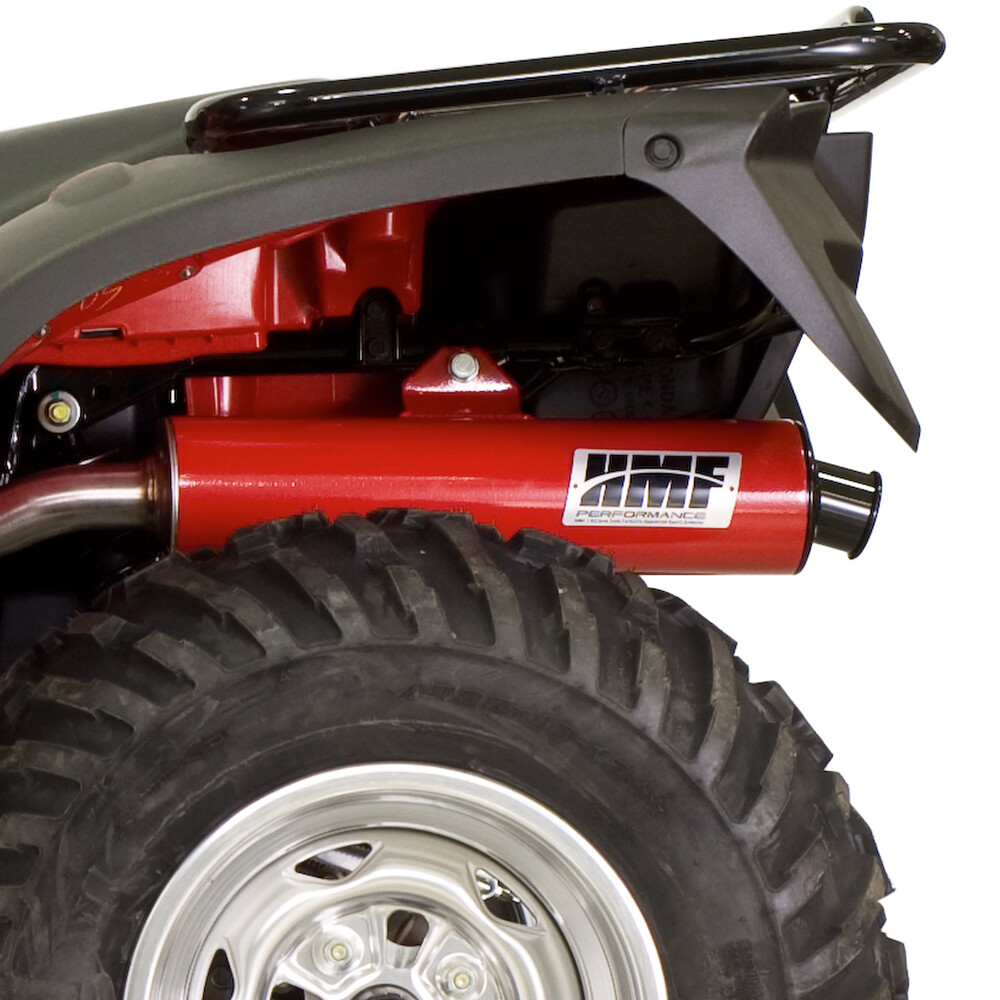 HMF Honda Rubicon 500 Slip On Exhaust Brushed + Jets (01-04)