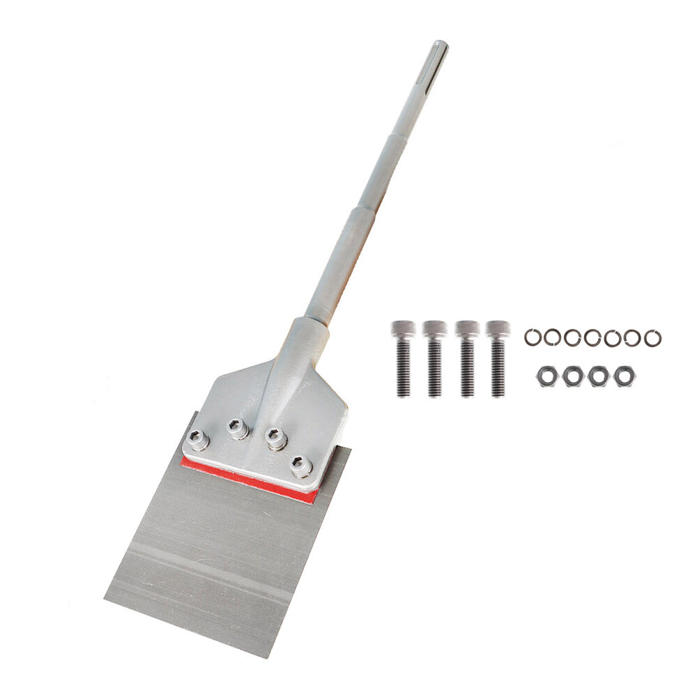6" × 25" SDS Max Floor Scraper 6" Wide Tile Removal Bit and Heavy Duty Blade New