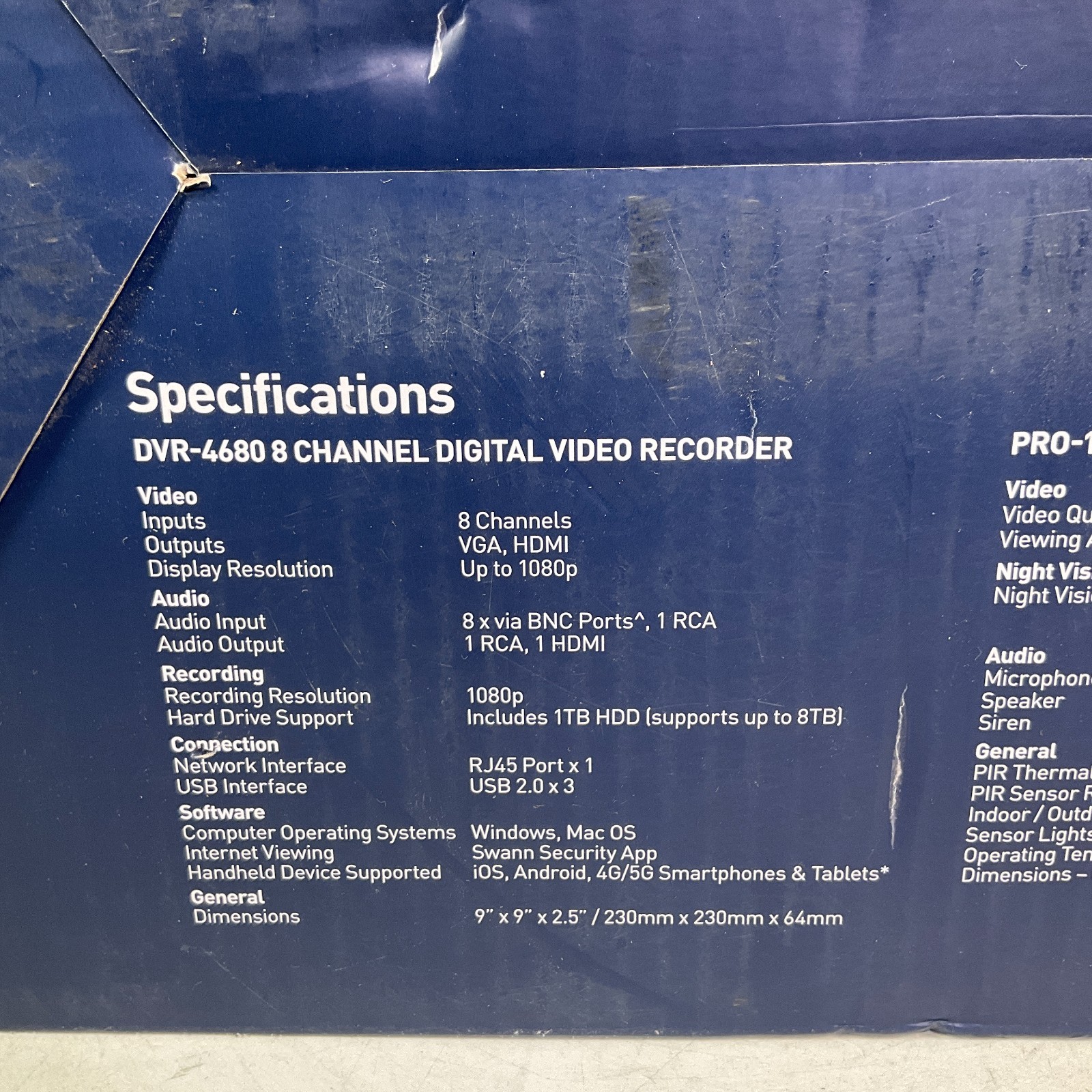 Swann 8 Camera Home Wired Audio/Video Security System SWDVK-846808MQB NEW