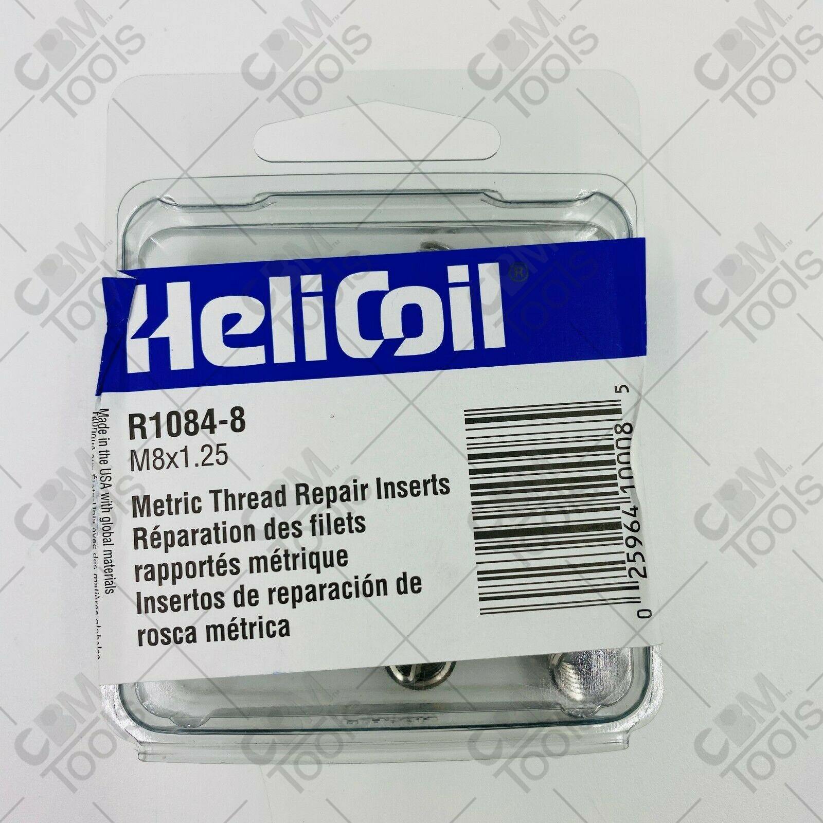 HeliCoil R1084-8 M8x1.25 Metric Thread Repair Inserts 12pk